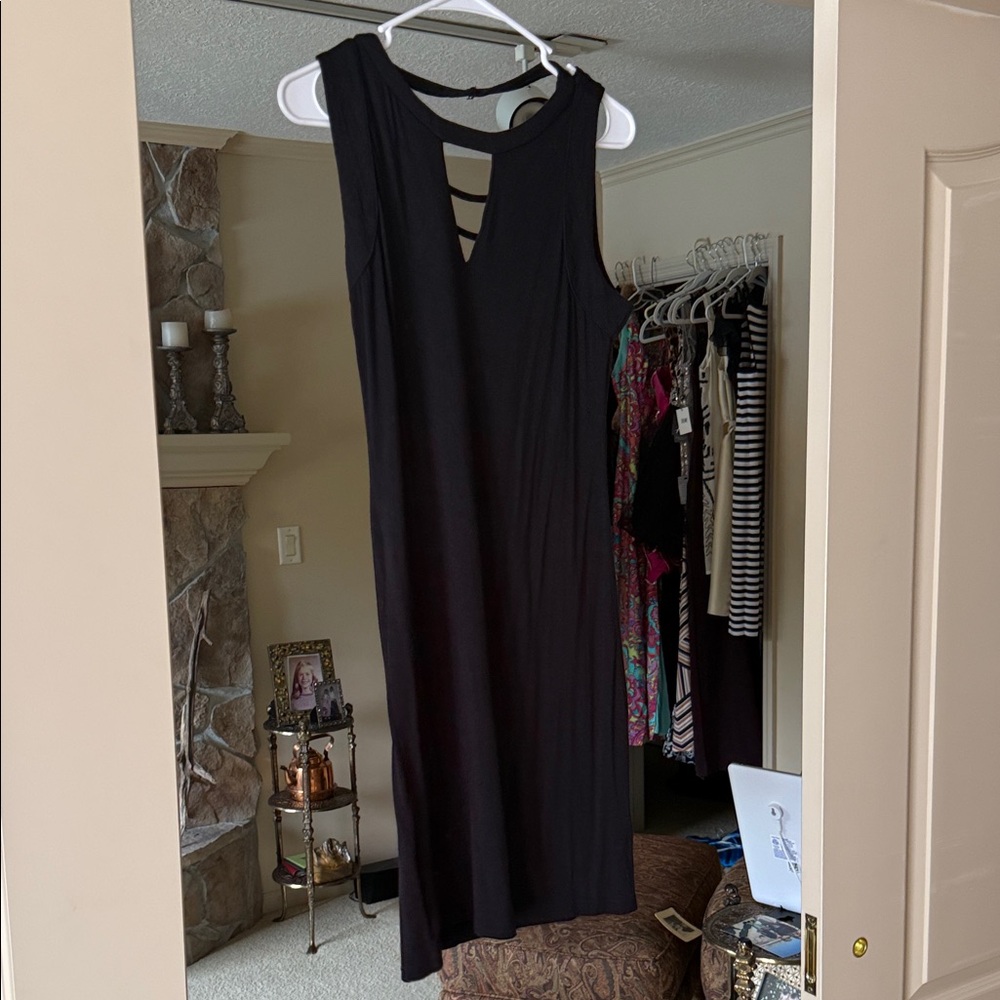 RD Style Black Backless Dress
